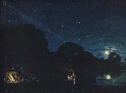 Adam  Elsheimer Flucht nach Agypten oil on canvas